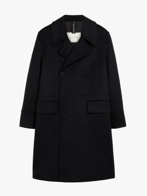 REDFORD BLACK WOOL & CASHMERE DOUBLE BREASTED COAT | GM-1101
