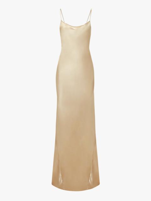Victoria Beckham Exclusive Floor-Length Cami Dress In Gold