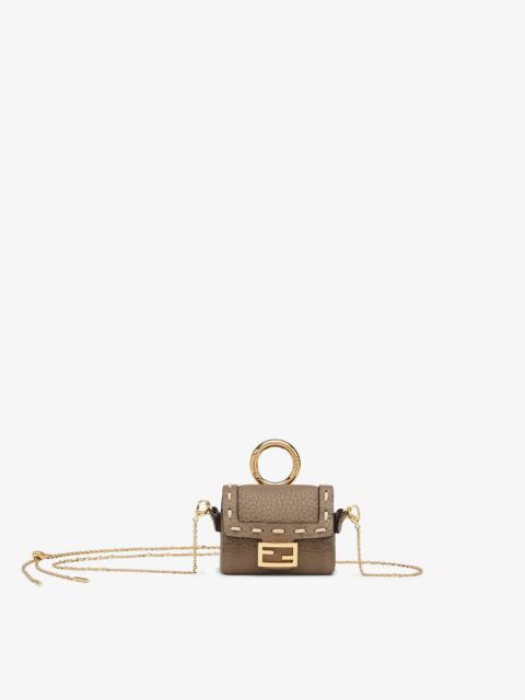 FENDI Gray leather charm