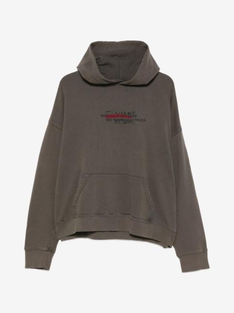 Song for the Mute embroidered-logo pouch-pocket hoodie