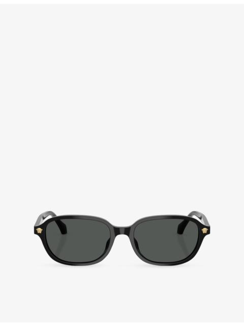 VERSACE VE4514D Rectangle-Frame Acetate Sunglasses
