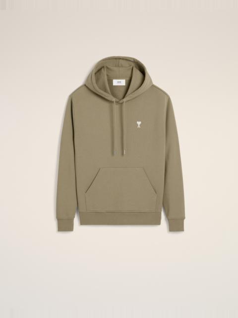 AMI Paris GREEN COTTON AMI DE COEUR HOODIE