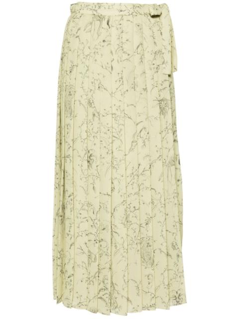FABIANA FILIPPI graphic-print pleated skirt
