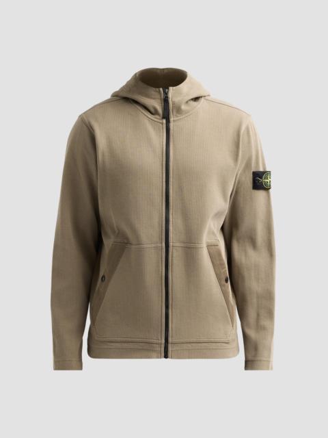 Stone Island Men's Felpa Full-Zip Hoodie - Military Green