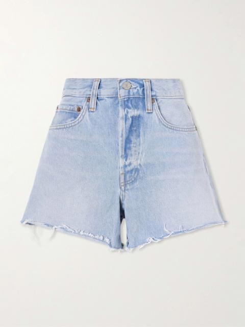 AGOLDE Parker Frayed Denim Shorts