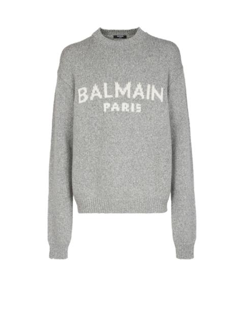 Balmain Wool sweater with Balmain Paris logo