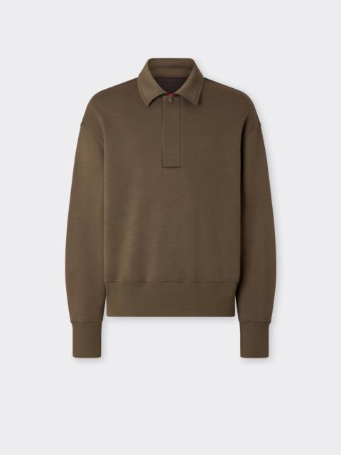 Ferrari Wool and Cotton Polo Shirt
