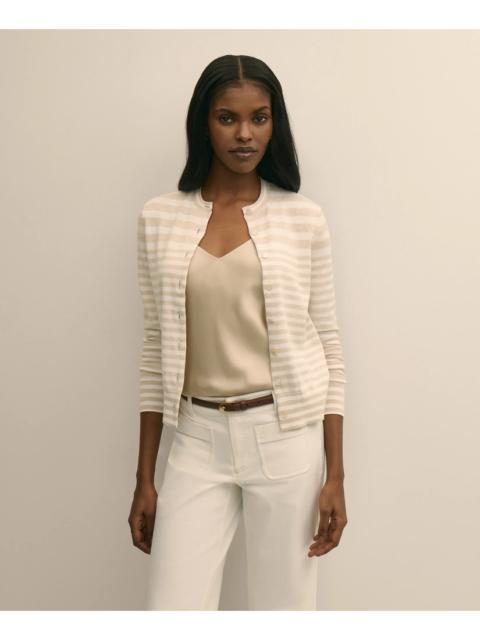 Brooks Brothers Supima® Cotton Variegated Stripe Cardigan