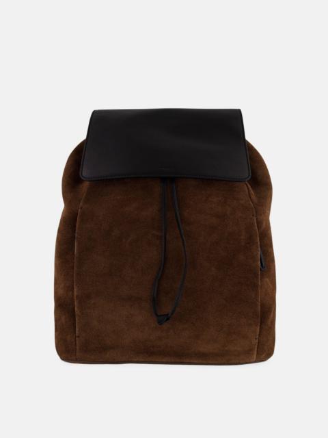 Vince Drayton Suede Flap Backpack