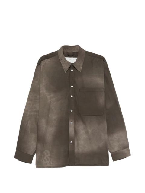 CAMIEL FORTGENS sunfade-print pocket shirt