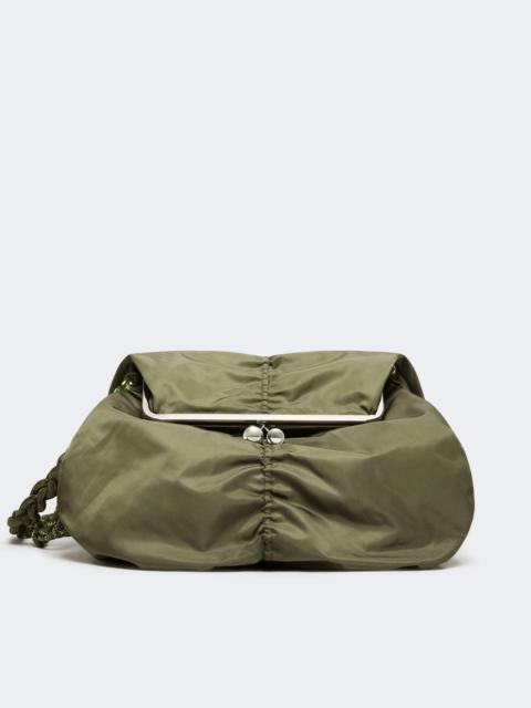 WEEKEND Max Mara Extra-large technical gabardine Pasticcino Bag - SAGE GREEN
