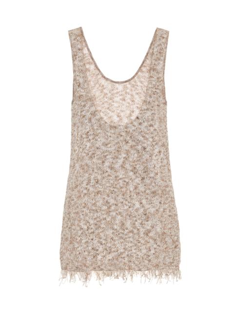 Alanui Exclusive to Mytheresa – Cotton-blend knit tank top
