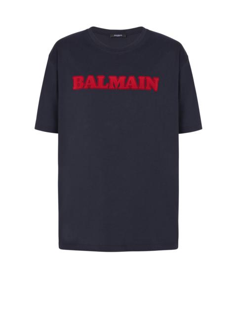 Retro flocked Balmain T-shirt