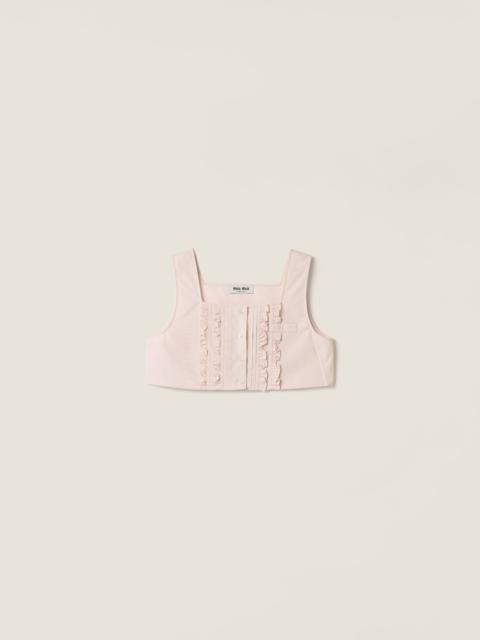 Miu Miu Poplin crop top