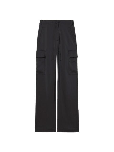 drawstring-fastening cargo trousers