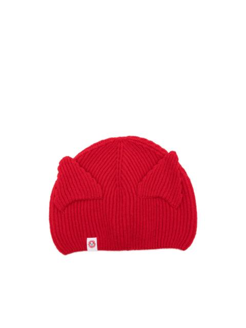CHARLES JEFFREY LOVERBOY ears-detail beanie hat