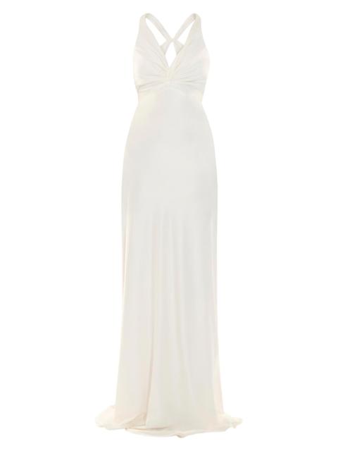 ZHIVAGO Women's Halterneck A-Line Gown - Ivory