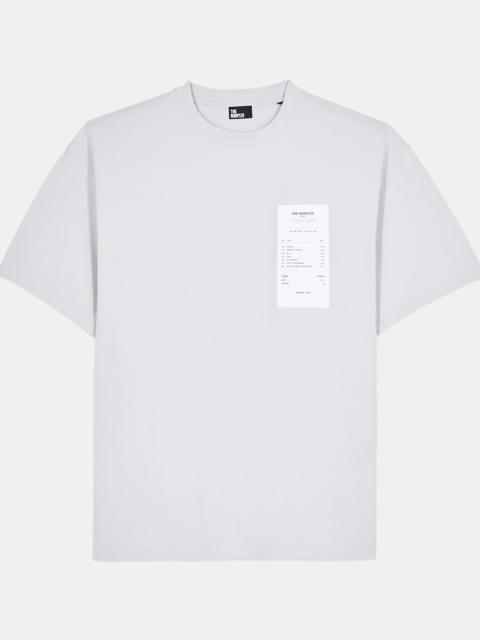The Kooples GREY RECEIPT SERIGRAPHY T-SHIRT