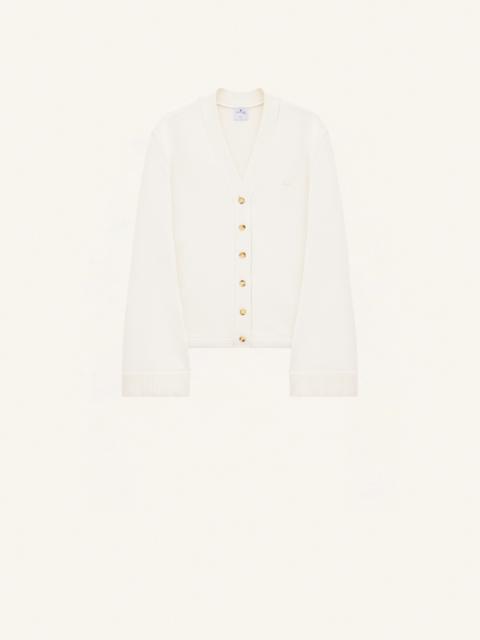 courrèges VARSITY COTTON CARDIGAN