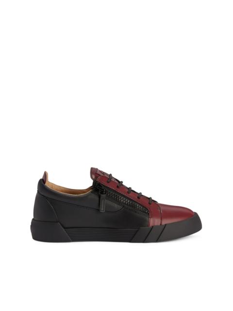 Frankie two-tone leather sneakers