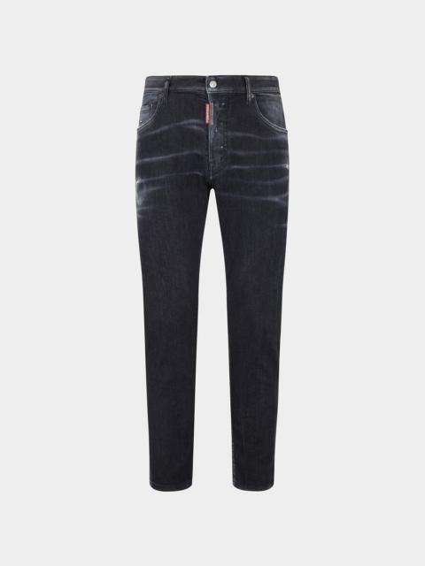 DSQUARED2 BLACK CLEAN WASH SKATER JEANS