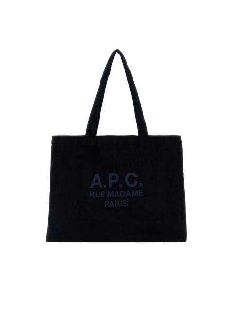 A.P.C. logo-print tote bag