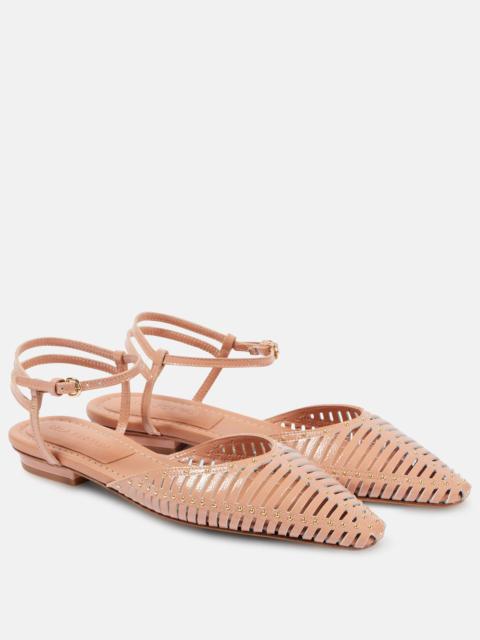 ULLA JOHNSON Violette leather flats