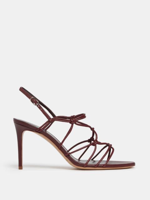 LE MONDE BÉRYL Grace Sandal Heel / Burgundy Leather
