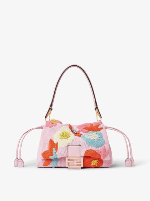 FENDI Mamma Baguette Medium Bag embroidered with multicolor beads