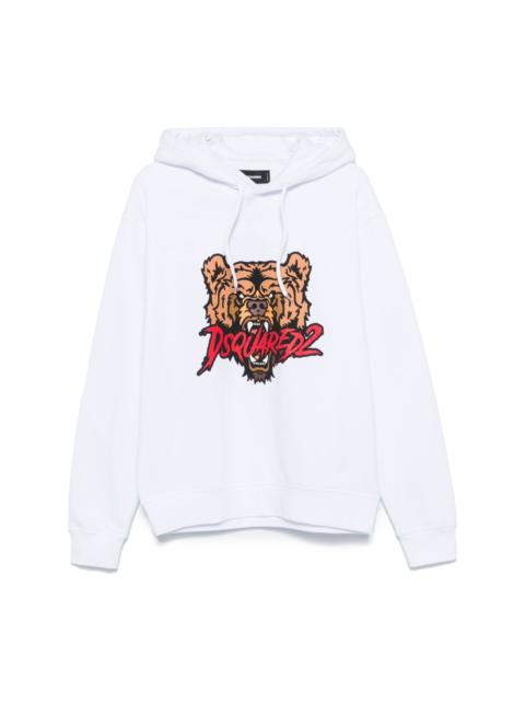 DSQUARED2 Bear-logo Cool Fit hoodie