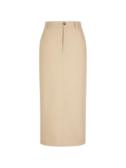 WARDROBE.NYC button midi skirt