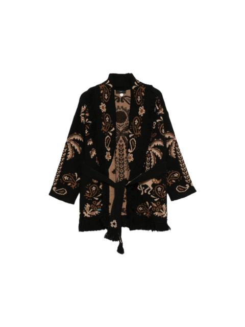 Alanui ISLAND ROOTS FOULARD CARDIGAN