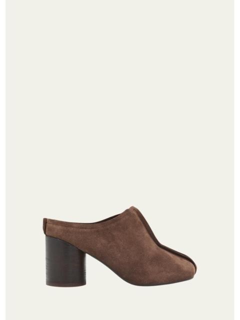 MM6 Maison Margiela 60mm Stitch Suede Mules