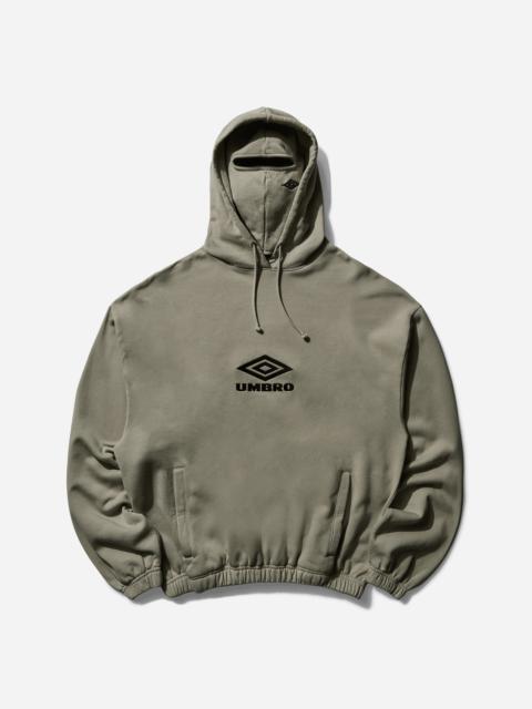umbro OG Logo Masked Hoodie Dark Greige