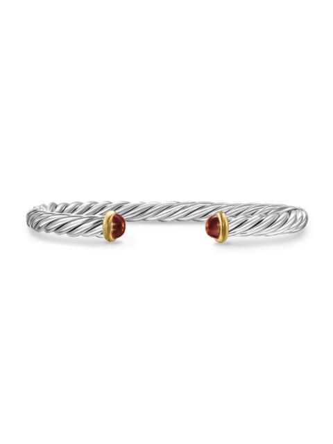 DAVID YURMAN Men's Cable Cuff Bracelet in Sterling Silver - Red Tigers Eye