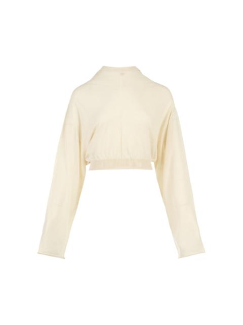 Rick Owens Cropped Knit Sweater