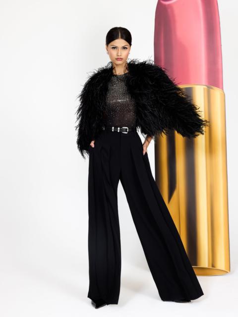 Alice + Olivia KIDMAN FEATHERED BOXY JACKET