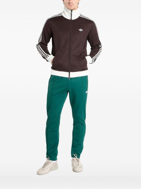 adidas side-stripe zipped sweatshirt