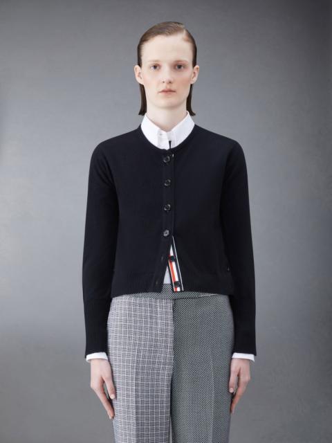 Thom Browne Cashmere Cropped Crew Neck Shell Top