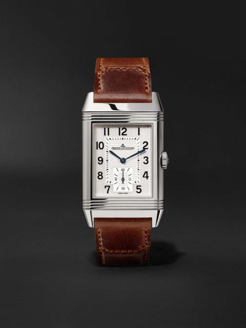 Reverso Classic Large 27mm Stainless Steel and Leather Watch