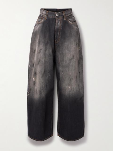 Acne Studios 2023 Distressed Mid-rise Wide-leg Jeans