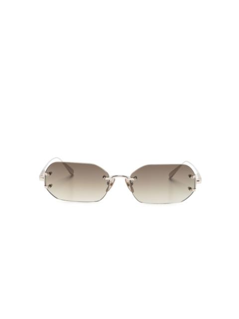 LINDA FARROW Magali rimless sunglasses