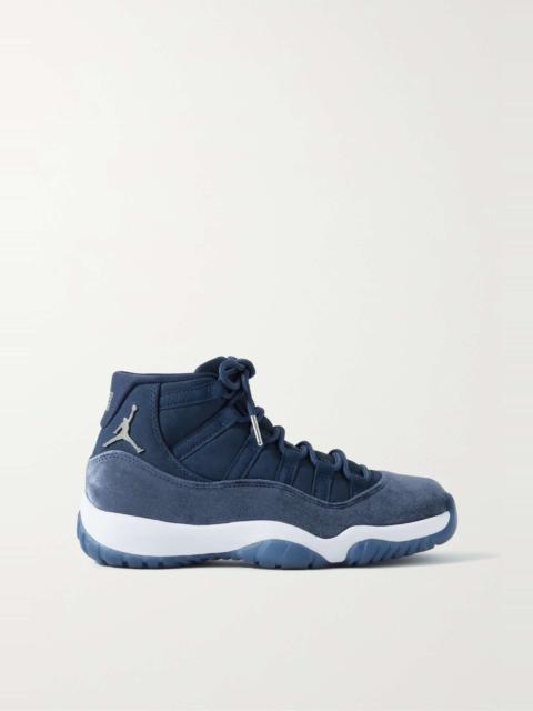 Jordan Air Jordan 11 Retro faux suede and velvet sneakers