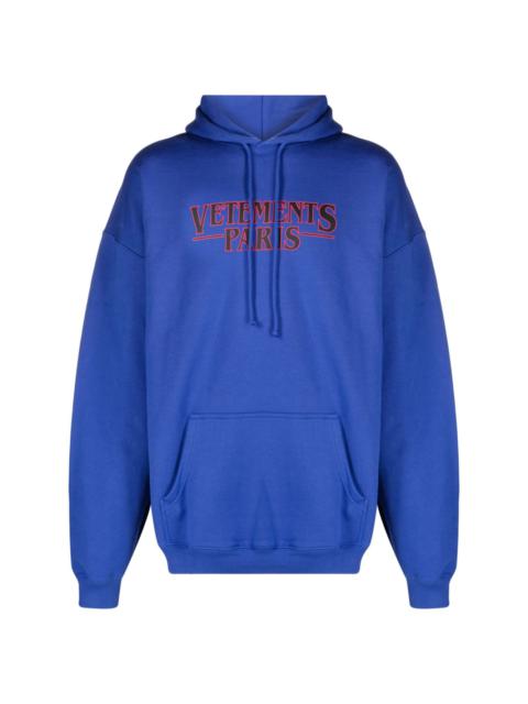 VETEMENTS logo-print cotton hoodie