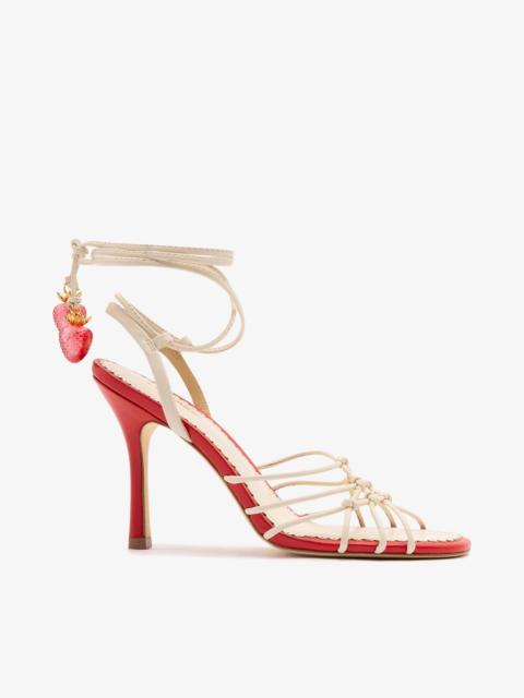 Larroudé Carmen Sandal Ivory Leather