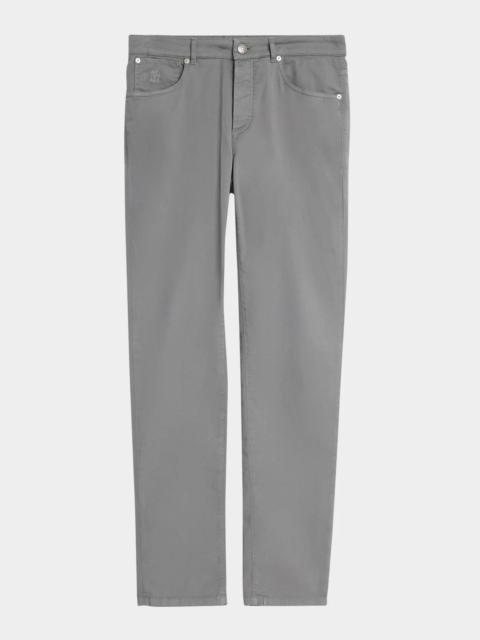 Brunello Cucinelli Men's Straight Fit Stretch Five-Pocket Pants