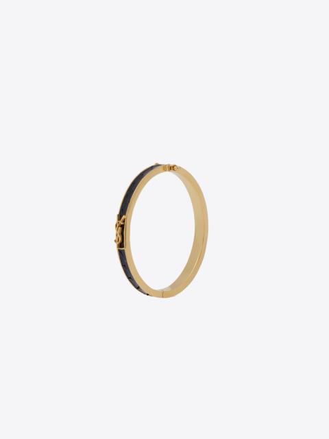 SAINT LAURENT opyum bracelet in python and metal