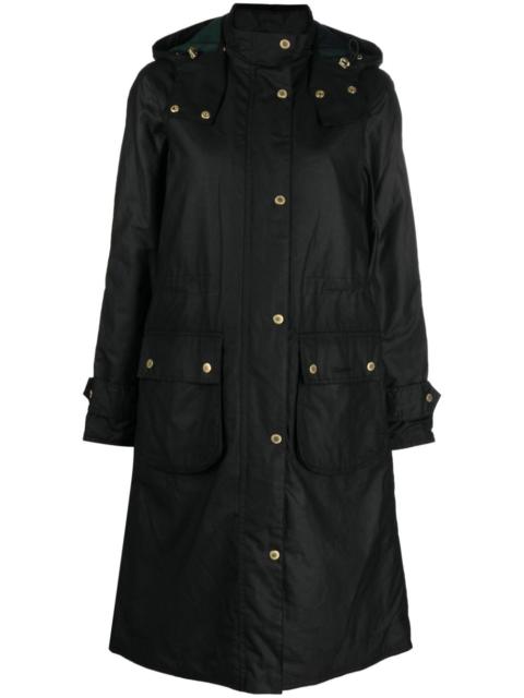 Barbour mid-length polished raincoat