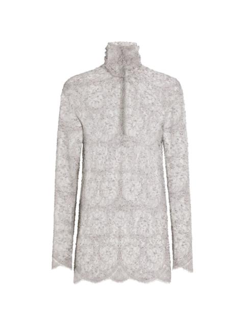 Dolce & Gabbana lace high-neck top