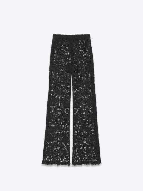 SAINT LAURENT pants in guipure lace